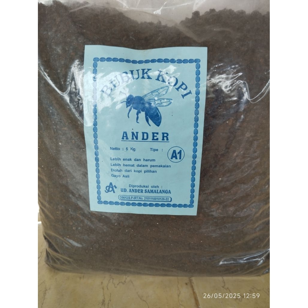 

500 gram Kopi Kasar Aceh Merk Ander Tipe A1