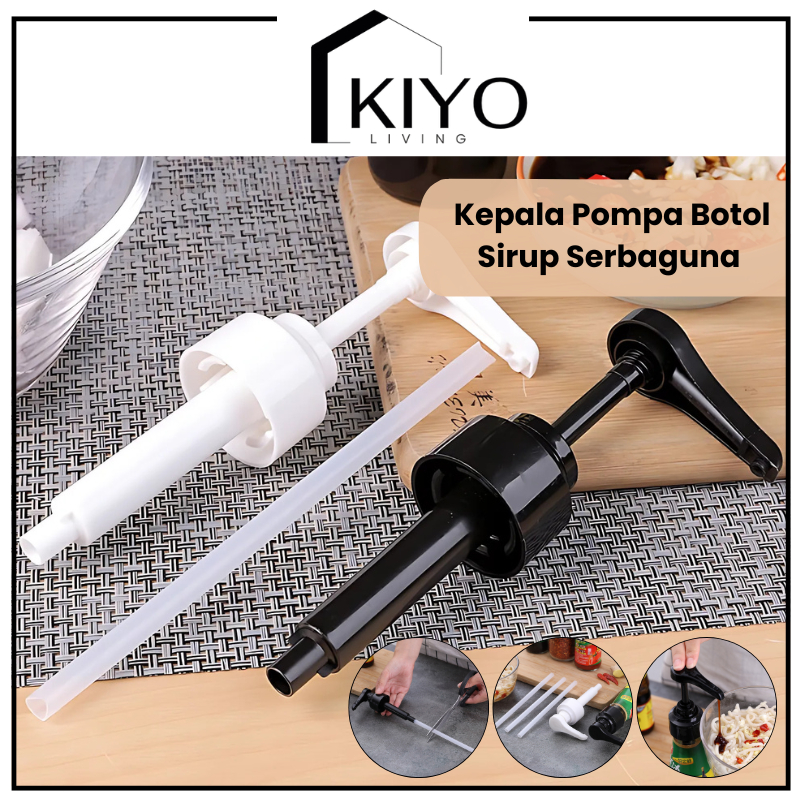 KIYO Kepala Pompa Botol Sirup / Syrup Pump / Pompa Sirup Kecap Dispenser Multifungsi