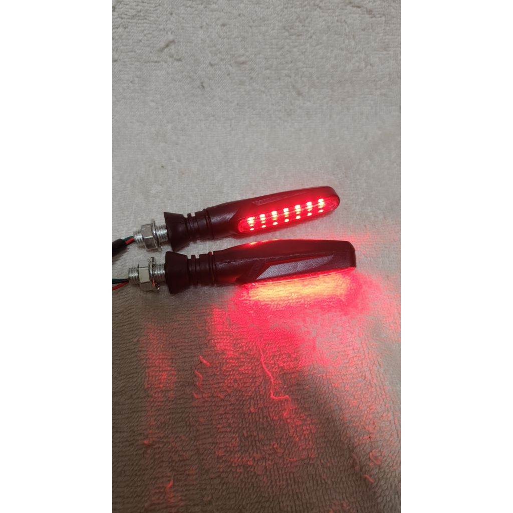 lampu sein led lurus mini lampu sein led running 2 mode riting led running