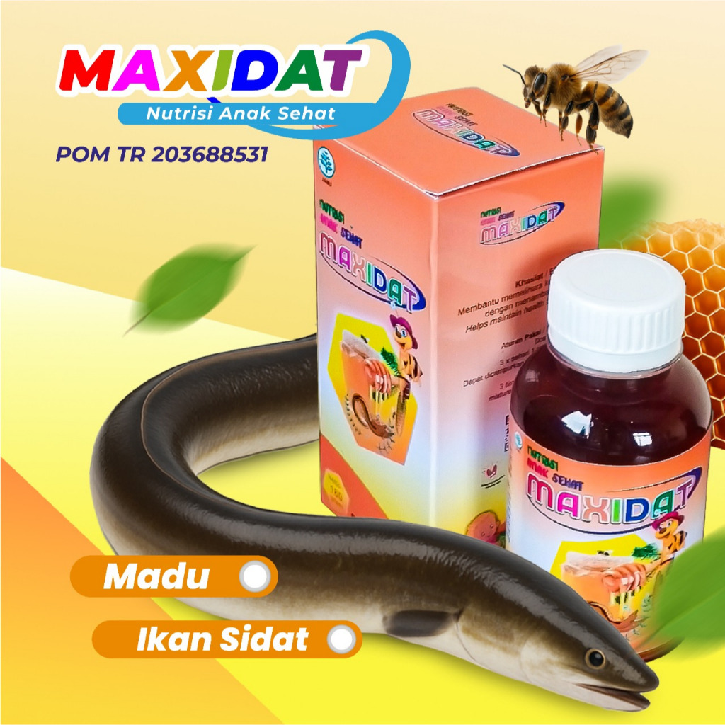 

Madu Ikan Sidat Maxidat Madu Penambahan Nafsu Makan Anak Dan Kecerdasan Anak 180 gr