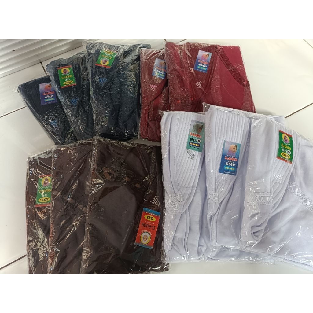 Jilbab Sekolah SD , SMP, SMA / Jilbab Rabbani KW ukuran SD / SMP