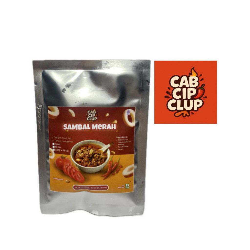 

Sambal Sachet Cabai Merah Siap Saji 35gr