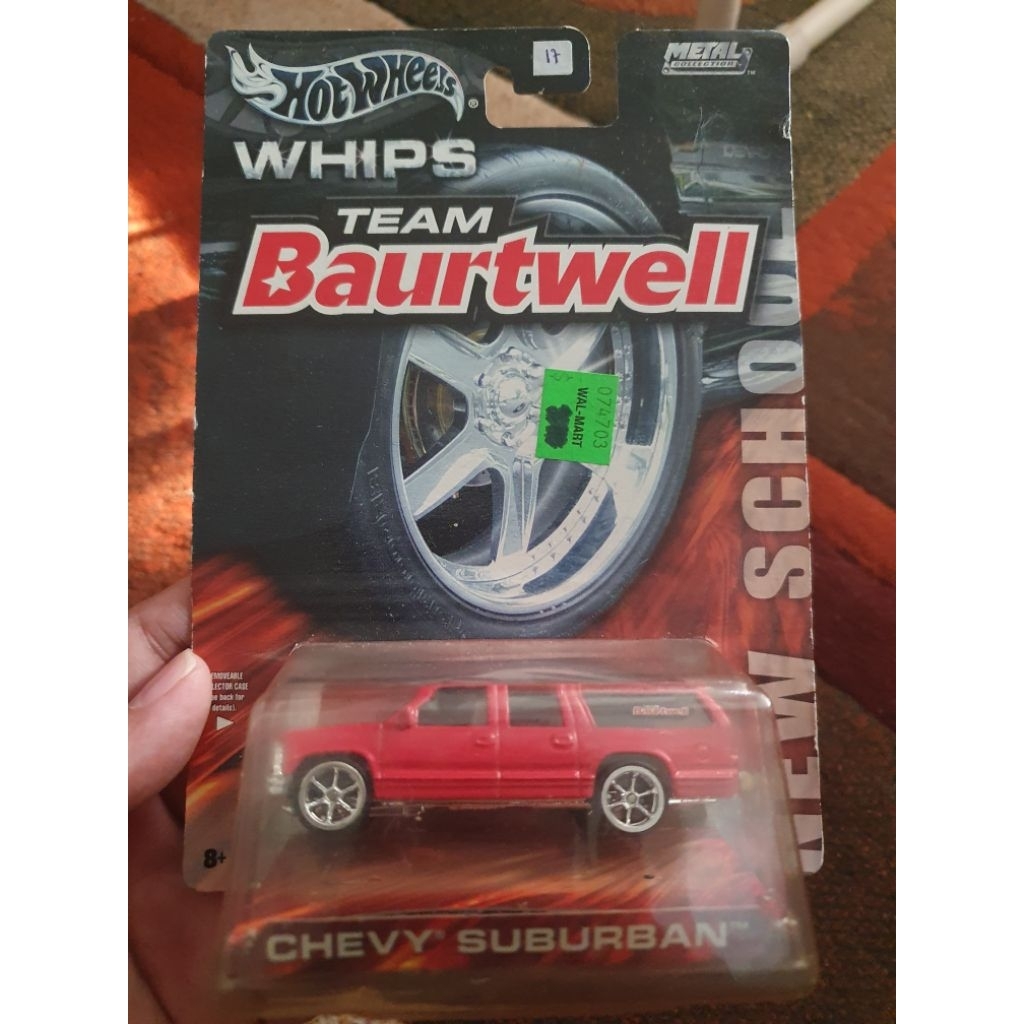 Hot Wheels Whips Team Baurtwell CHEVY SUBURBAN RED