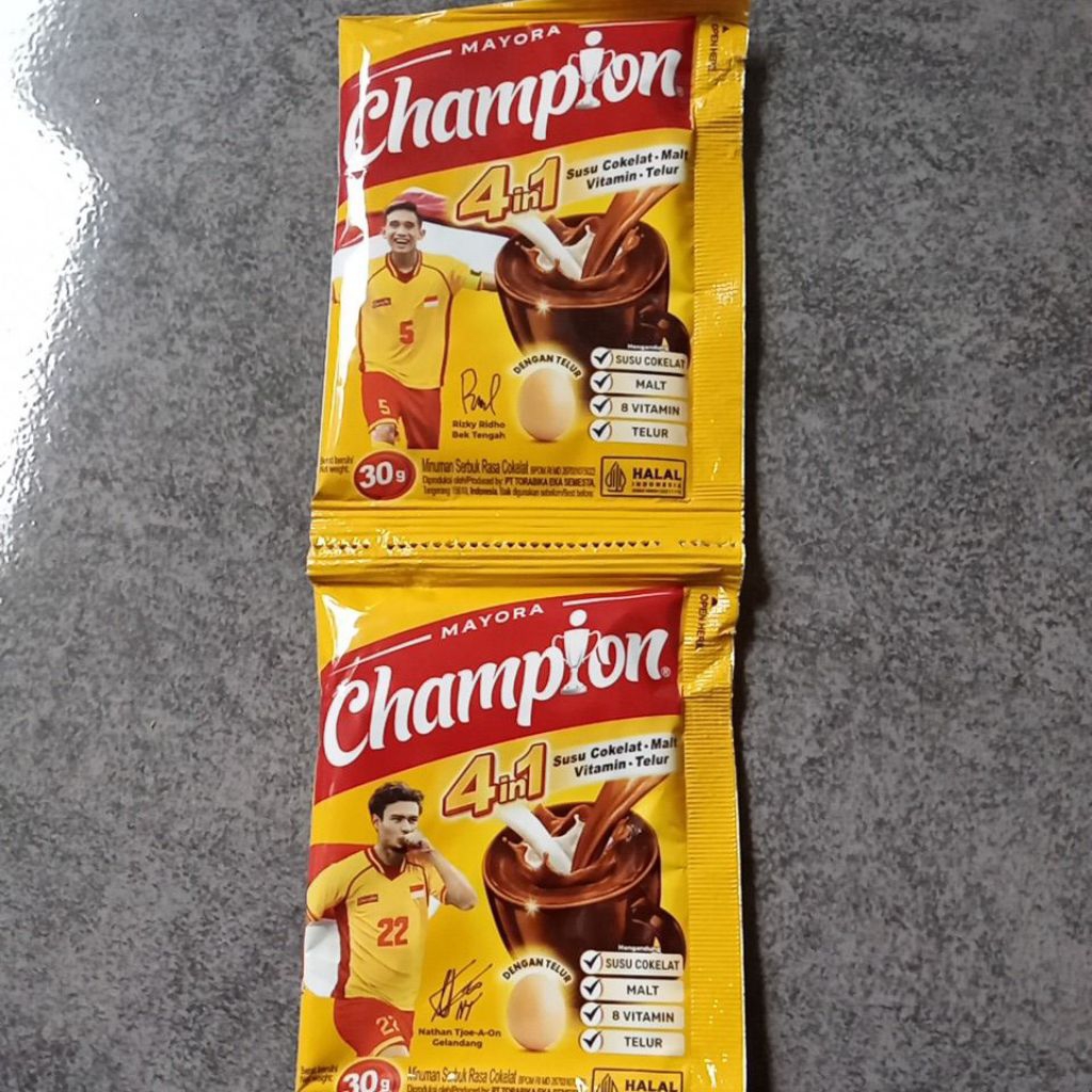 

Energen Champion Mayora 1 renteng isi 5+5 Sachet