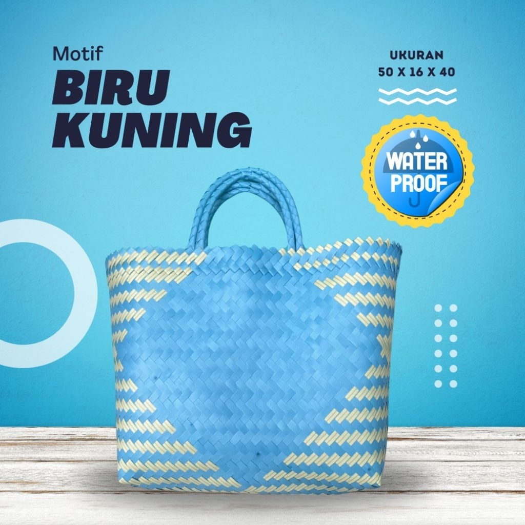 Tas Keranjang Anyaman Jumbo Bahan Tebal