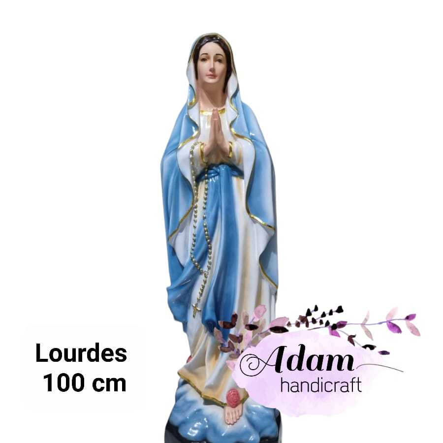 Patung Maria Lourdes biru 100 cm patung gereja