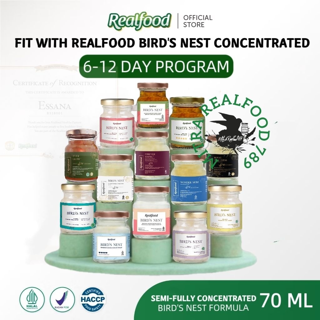 

Realfood Promo 6 Botol & 12 Botol ( Minuman Sarang Burung Walet )