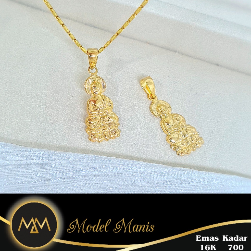 Model Manis Gold - Liontin Dewi Kwan Im Kuning - Emas 16k  700