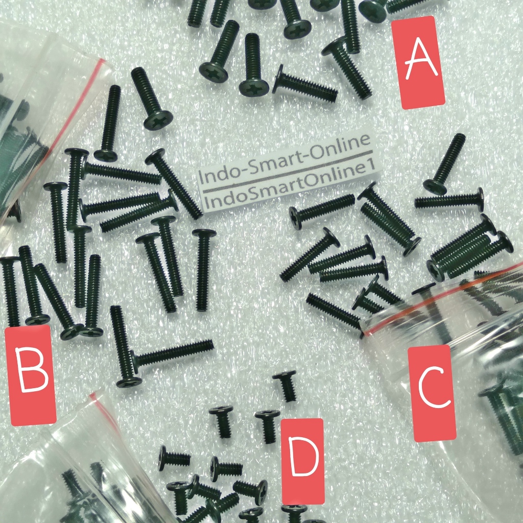 [Baru] Baut Asus X555 X555B X555L A555L Sekrup casing bawah laptop