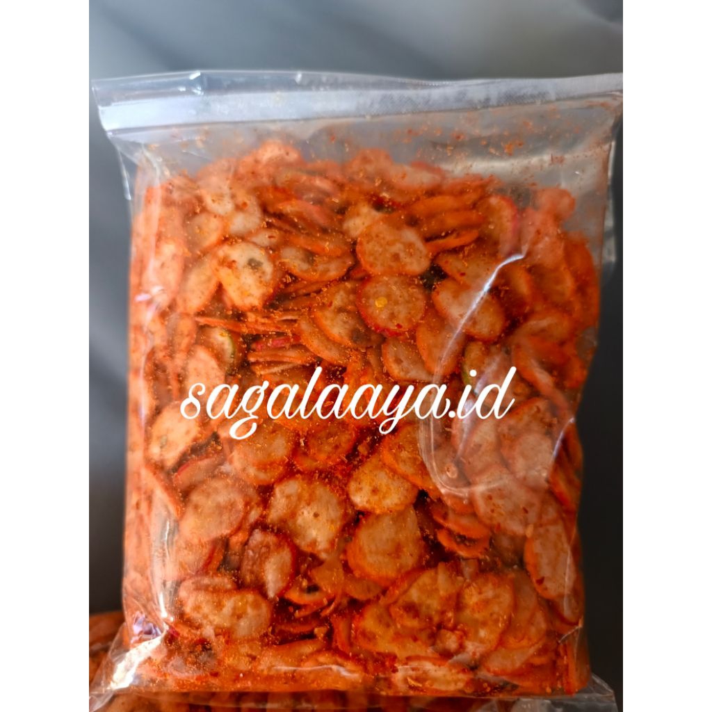 

seblak kemplang ektra pedas daun jeruk isi 500 gram