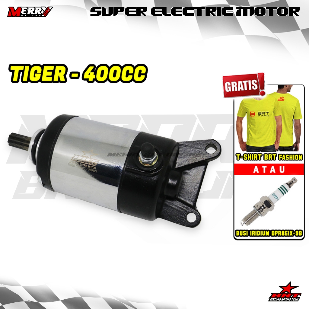 Promo 521 Super Electric Motor BRT Tiger 400cc Dinamo Stater Bore Up Racing