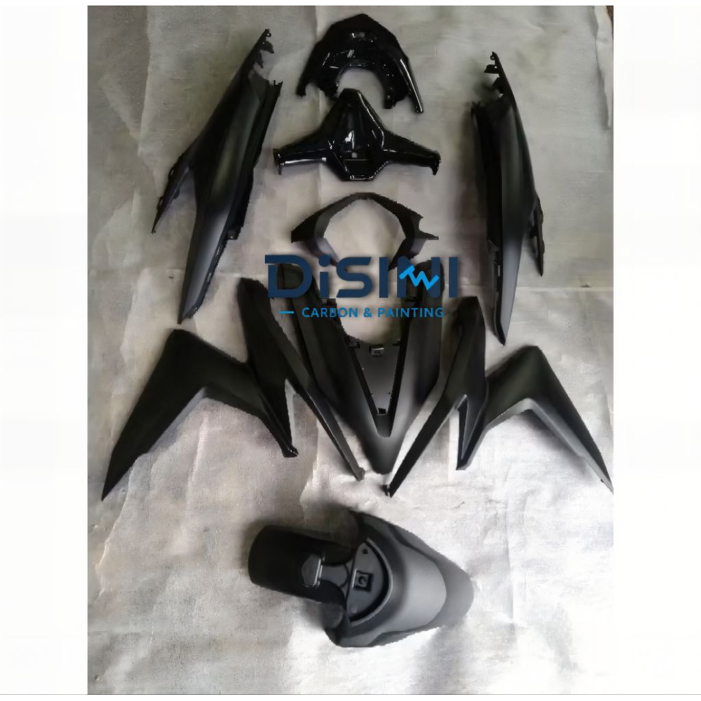 body full ful set Vario 125 new gen 1 tahun 2019 hitam dof black mate hitam dof