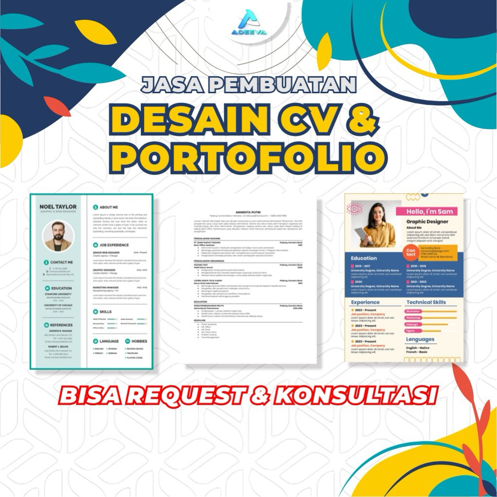Jasa Desain CV&Portofolio Murah