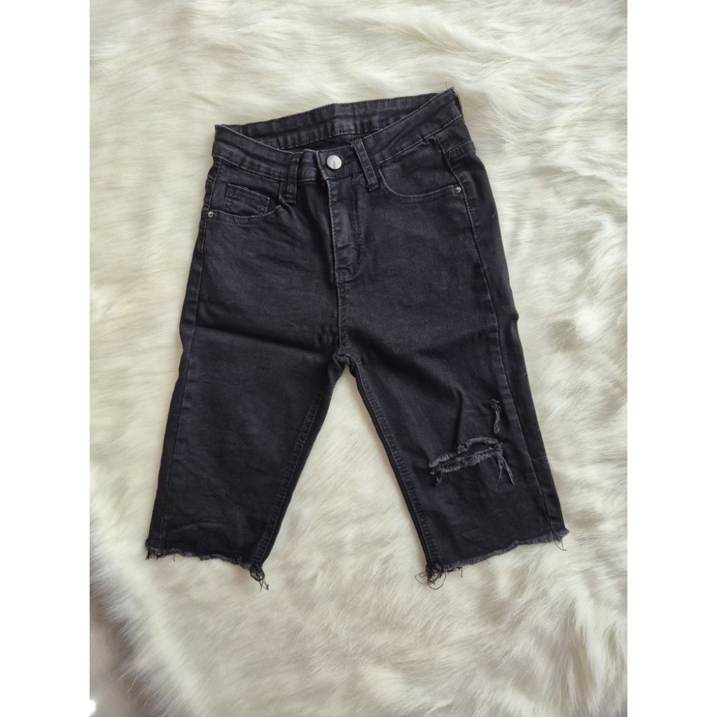 biker shorts wanita celana pendek jeans