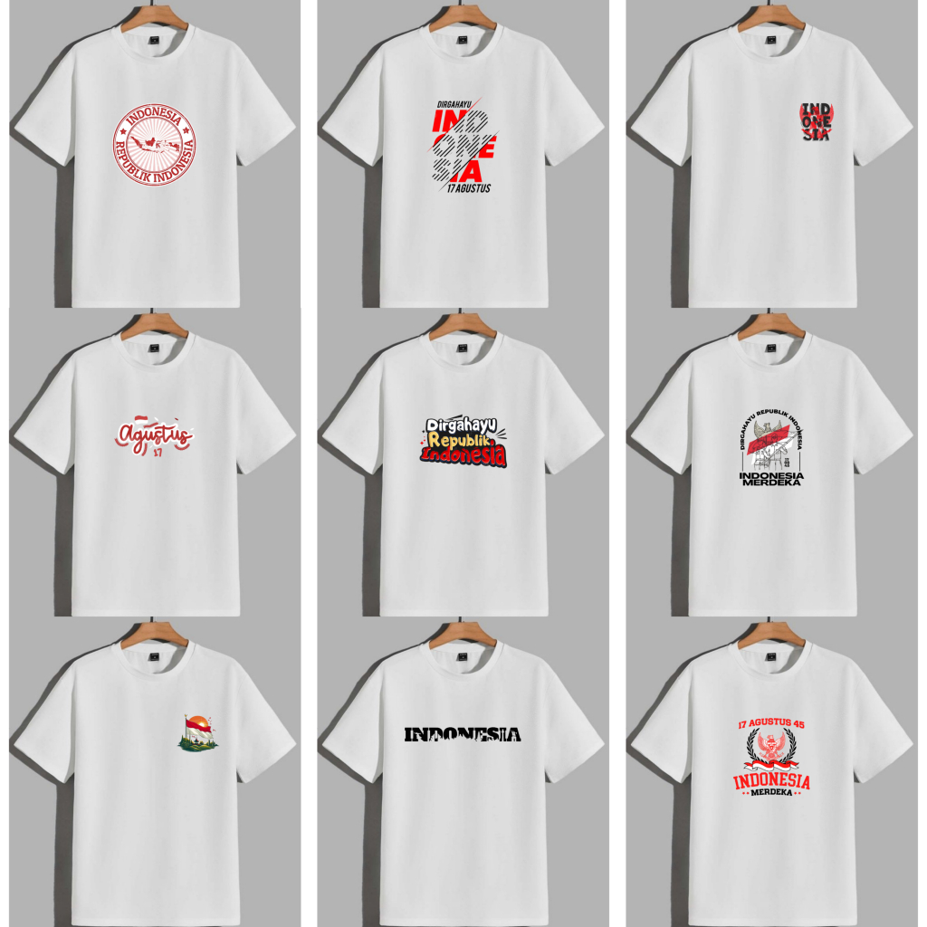Kaos Kemerdekaan RI / Kaos 17 Agustus / Kaos HUT RI / Kaos Dirgahayu 80/ Kaos Jumbo 17 Agustus