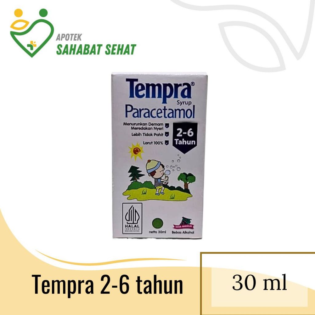 Tempra Syrup Paracetamol Anak Rasa Anggur 60 ml / Paracetamol Sirup