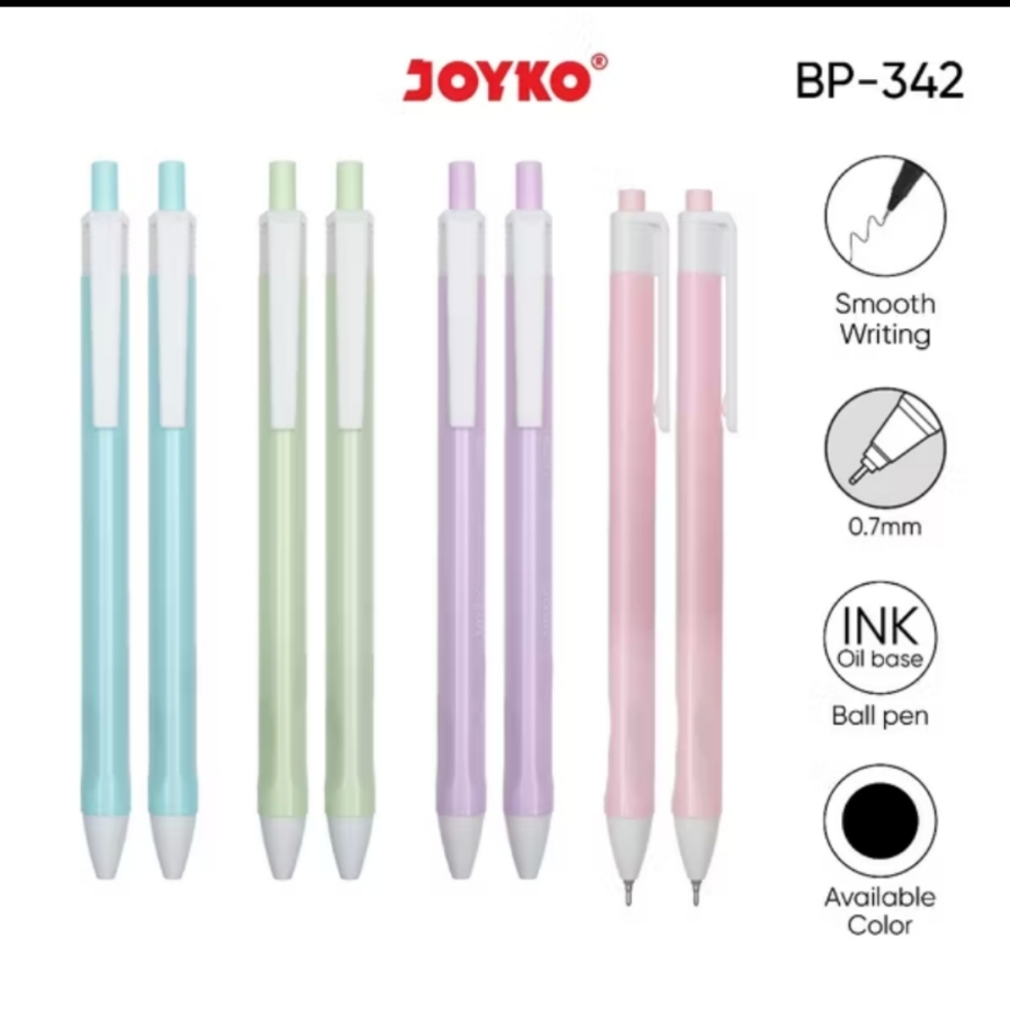 

Joyko Pena Ball Pen Pulpen BP-342 1 Box 12 Pcs Vokus PTL 0.7 mm