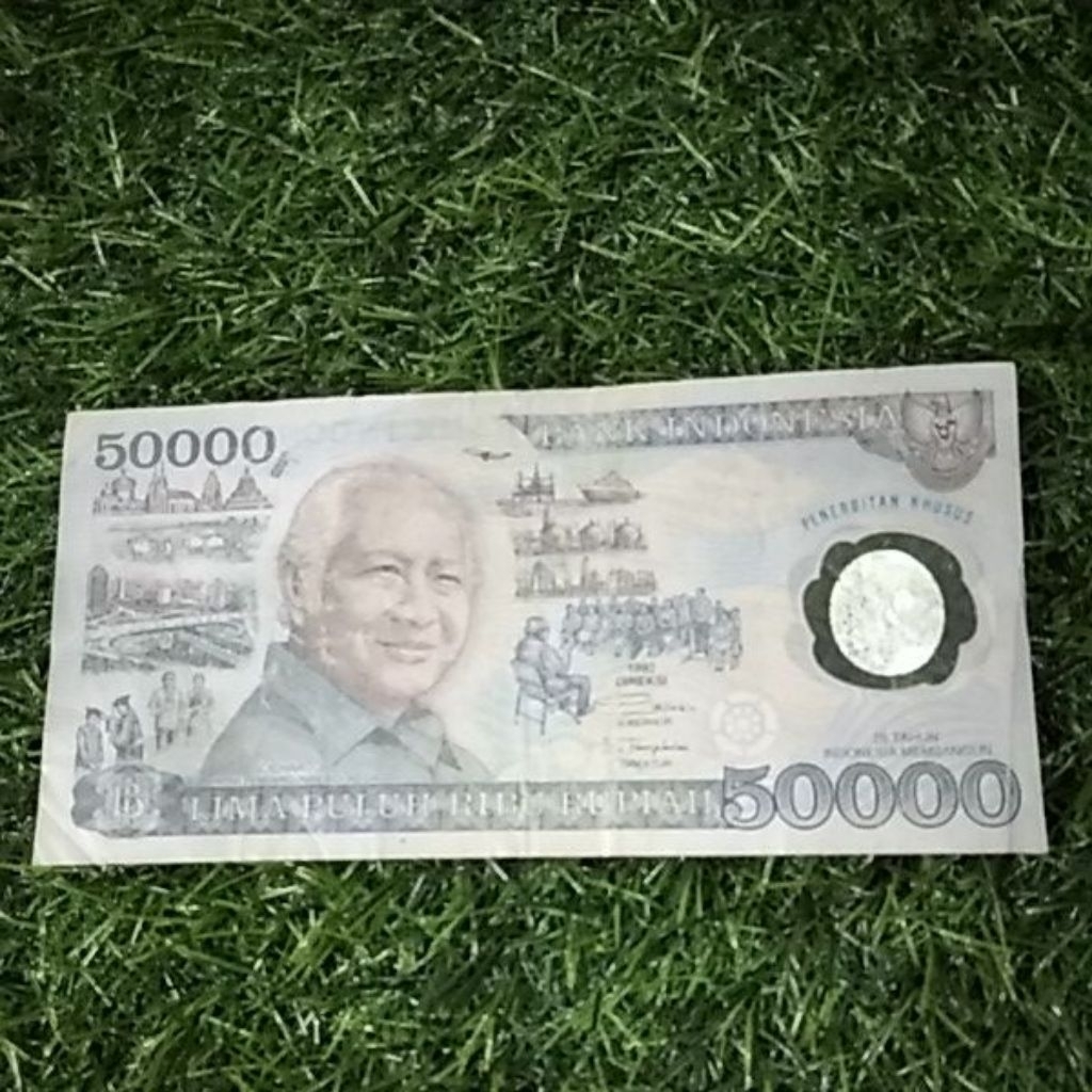 uang 50000 soeharto polimer 1993