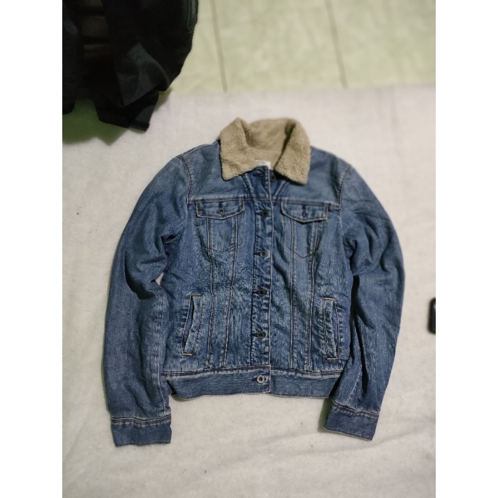 trucker sherpa denim Ralph Lauren sz S
