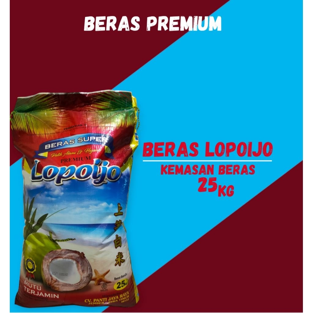 

(Khusus Cargo) Beras Lapoijo 25kg | Beras Pulen & Punel