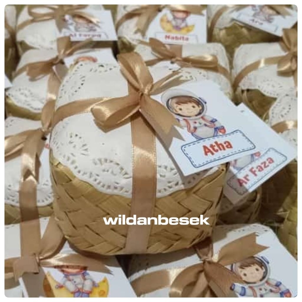 

besek bambu 8x8cm ||besek souvenir