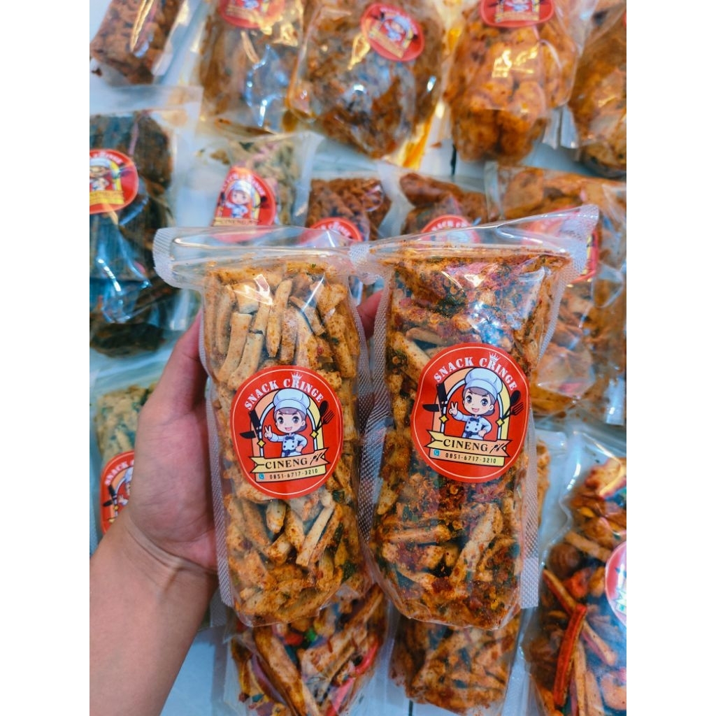 

basreng stick/stik pedas daun jeruk/90gr/ snack cringe cemilan viral terlaris