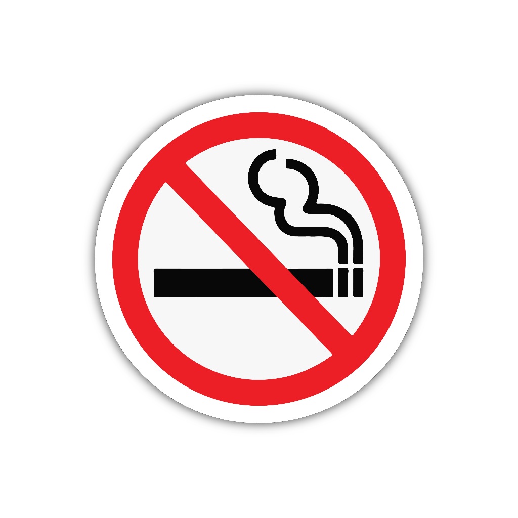 

ZV138 sticker no smokeengg karakter kartun anime aesthetic, stiker vinyl satuan