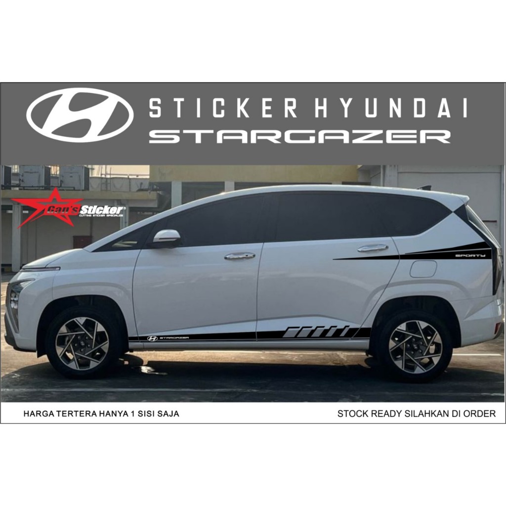 Hyundai Stargazer Cutting Sticker Aksesoris Sticker Body Hyundai Stargazer