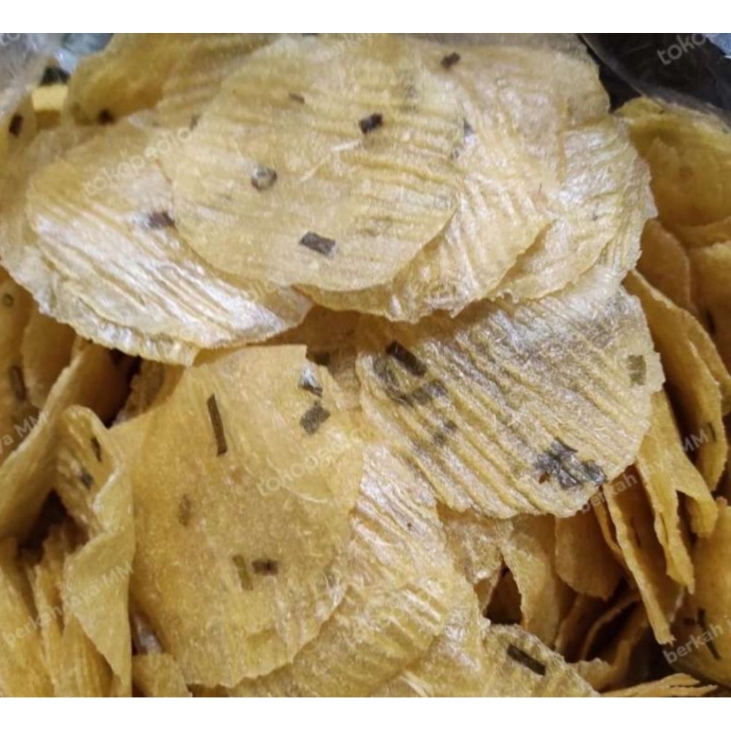 

kecimpring singkong mentah kiripik makanan ringan opak babangi kerupuk murah dan lezat berat 1 kg