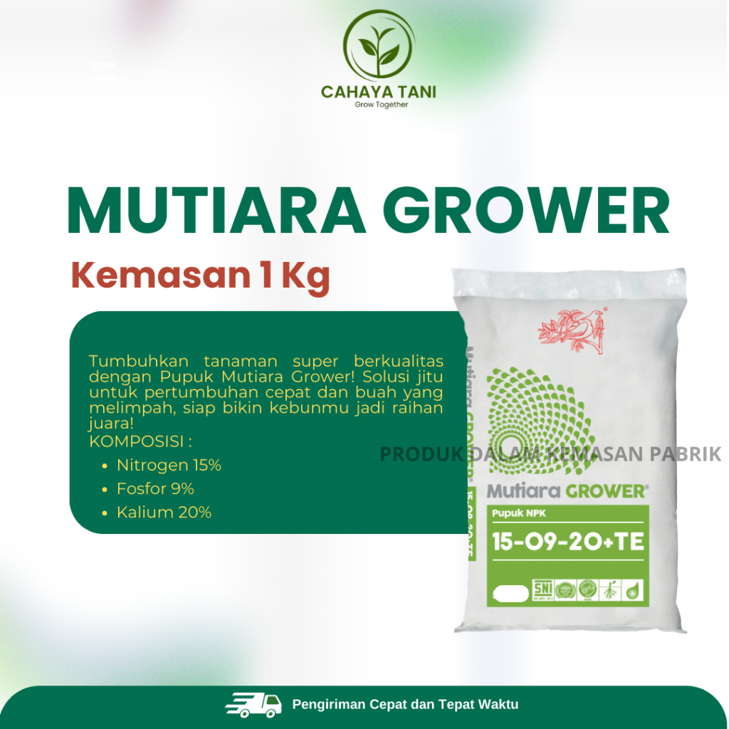 Pupuk Meroke NPK Mutiara Grower 25 Kg Original Yaramila