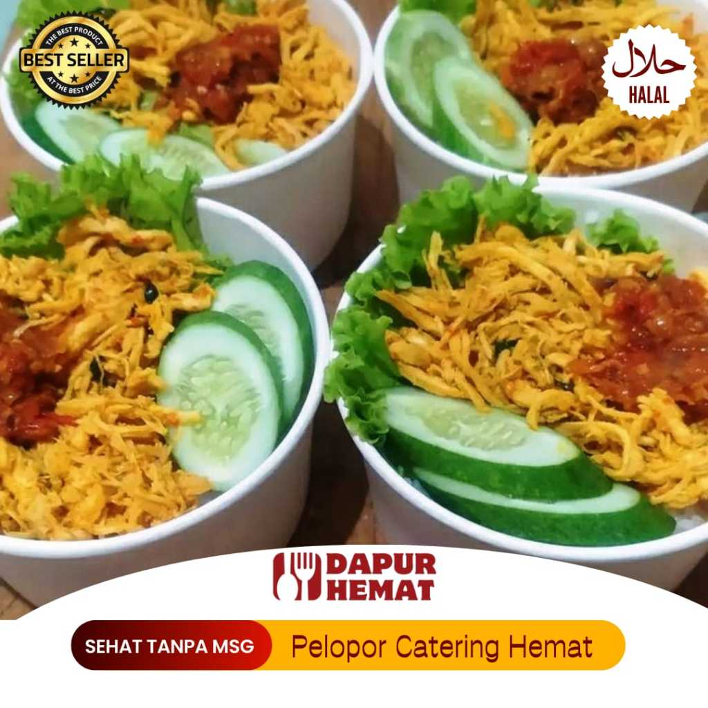 

COD Paket Catering Makanan Nasi Rice Bowl Ayam Suwir Gurih Pedas Nikmat/Halal/Enak/Murah/Terdekat
