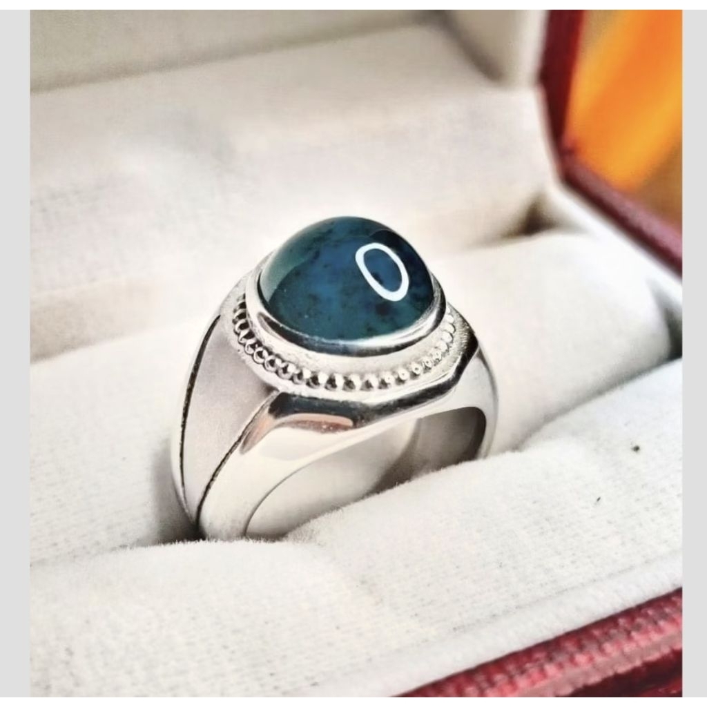 Cincin Batu Bacan Doko Lawas | Ring Monel Elegant