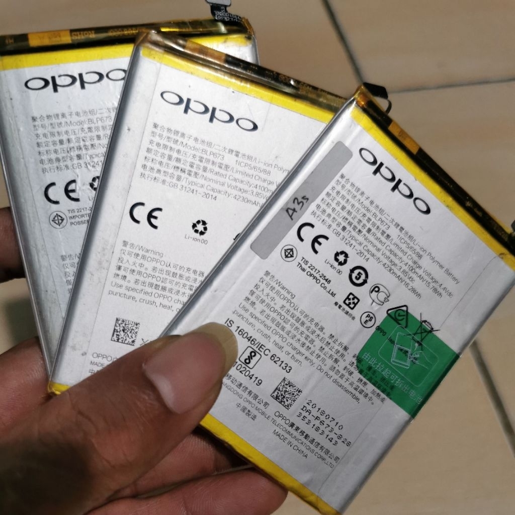 Baterai Oppo a3s Oppo a31 blp673 original