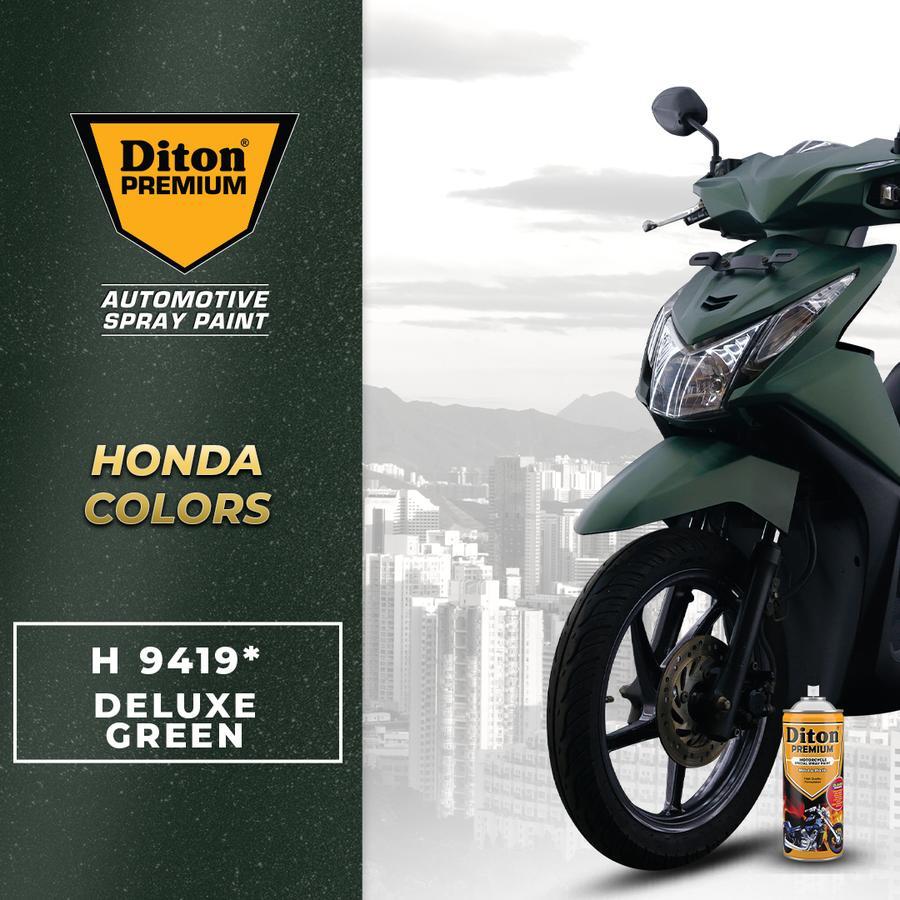 DITON PREMIUM HONDA DELUXE GREEN H 9419 / HIJAU DOFF BEAT #H9419 400ML - CAT SEMPROT
