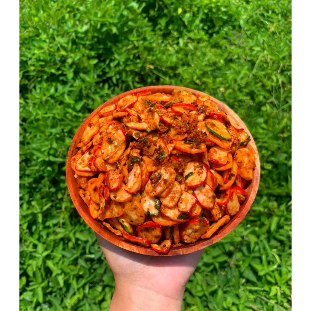 

250 KRUPUK SEBLAK KENCUR. KRUPUK SEBLAK CIKRUH SNACK MAKANAN RINGAN