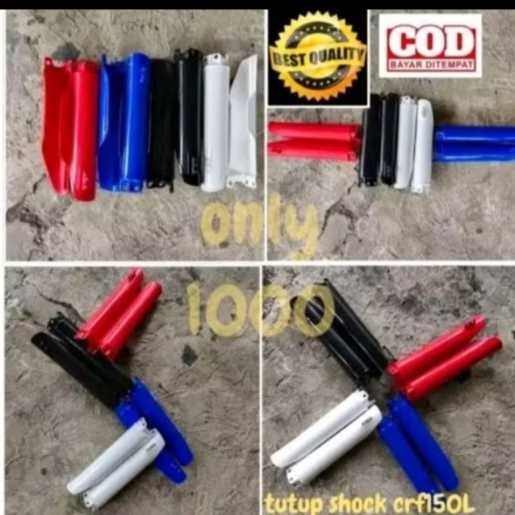 COVER SHOCK CRF 150L 2018 TUTUP SHOCK DEPAN CRF 150L FORK GUARD CRF150L TRAIL SUPERMOTO MOTOCROSS