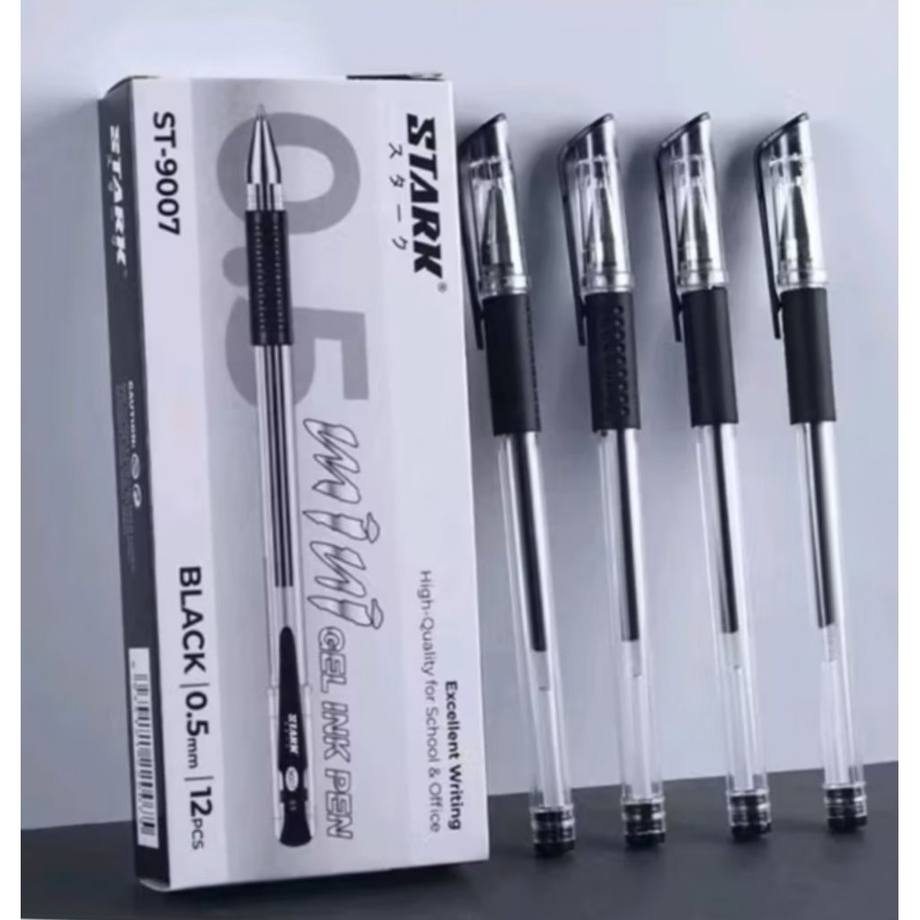 

PULPEN GEL/ PEN GEL STARK MINI O,5mm / GEL INK PEN TINTA HITAM 1 PACK (12 PCS).