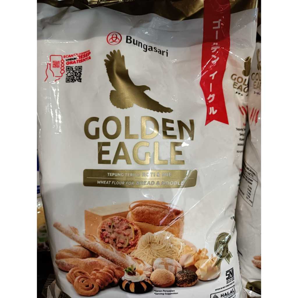 

Tepung Terigu Golden Eagle / Bungasari Golden Eagle Tepung Terigu 1 Kg
