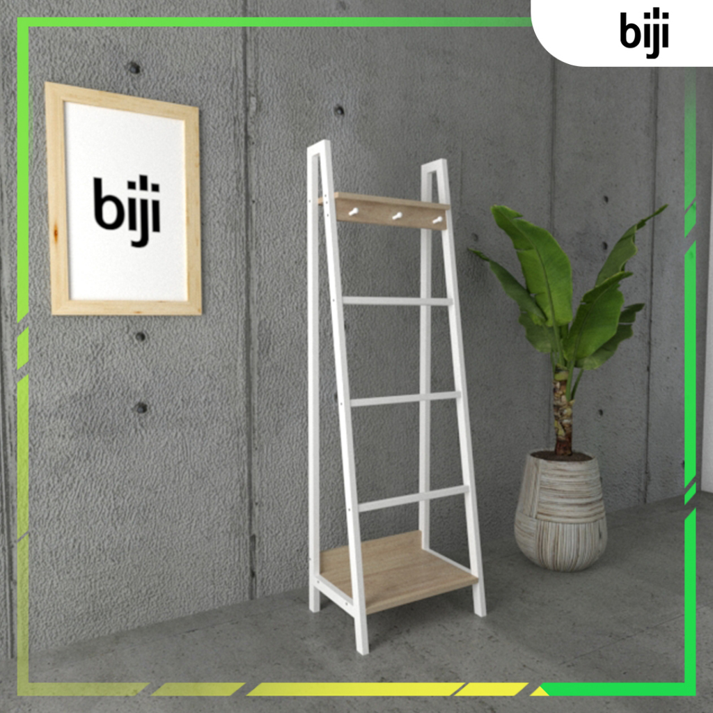 [BIJI] Rak Mukena dan Sajadah Kokoh dan Tahan Air | Gantungan Mukena Sajadah - 3 Palang