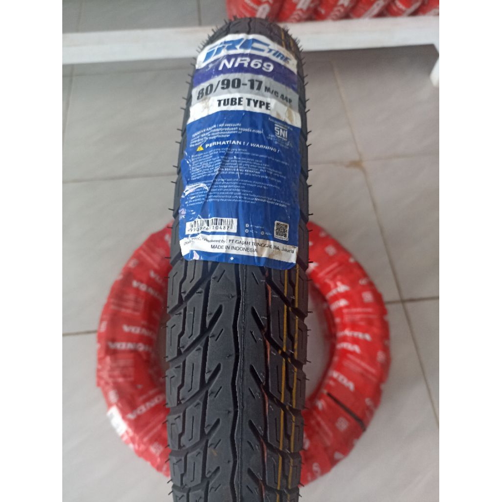 BAN LUAR BELAKANG 80/90-17 ORIGINAL IRC NR69 ALL BEBEK RING 17