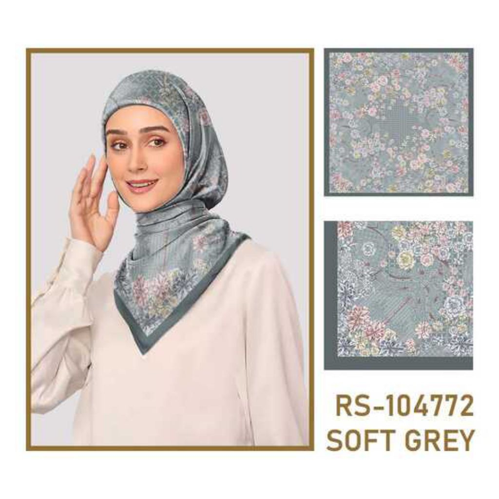 failashijab - Hijab segiempat motif Grey (Abu-abu)