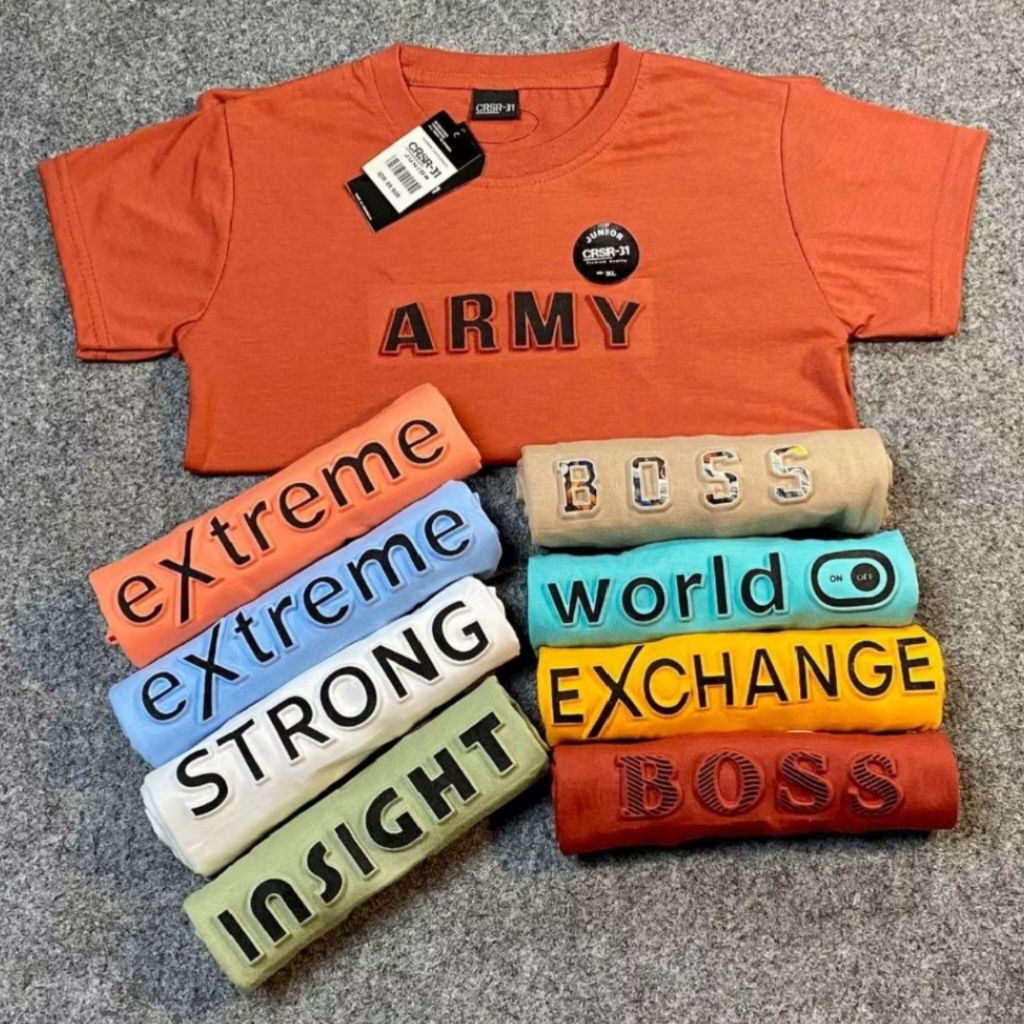 KAOS ANAK TIMBUL / EMBOS KAOS ANAK MURAH KAOS ANAK UNISEX KAOS MURAH -REBABA