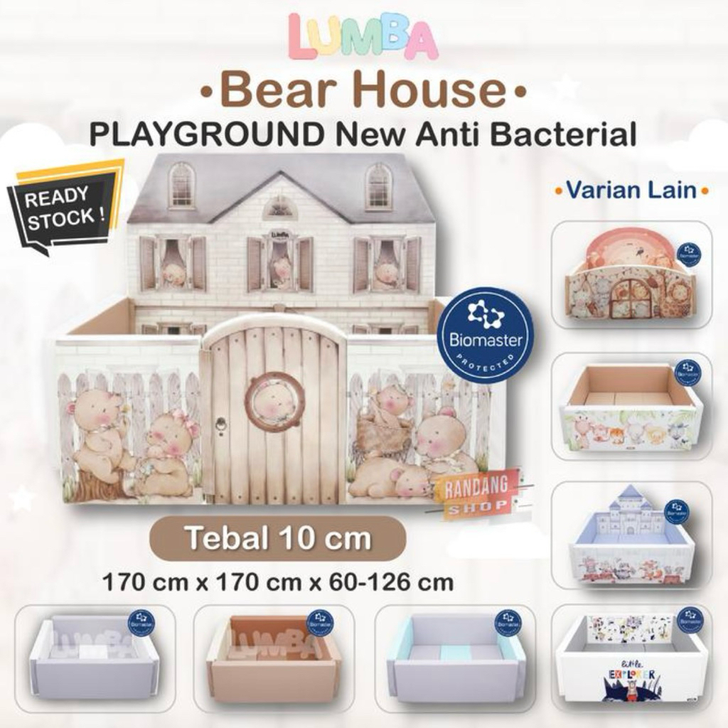 Lumba Playground Bumper Bed Playmat Antibacterial | Bumpermat | Matras | Fence | Pagar | Box Bayi