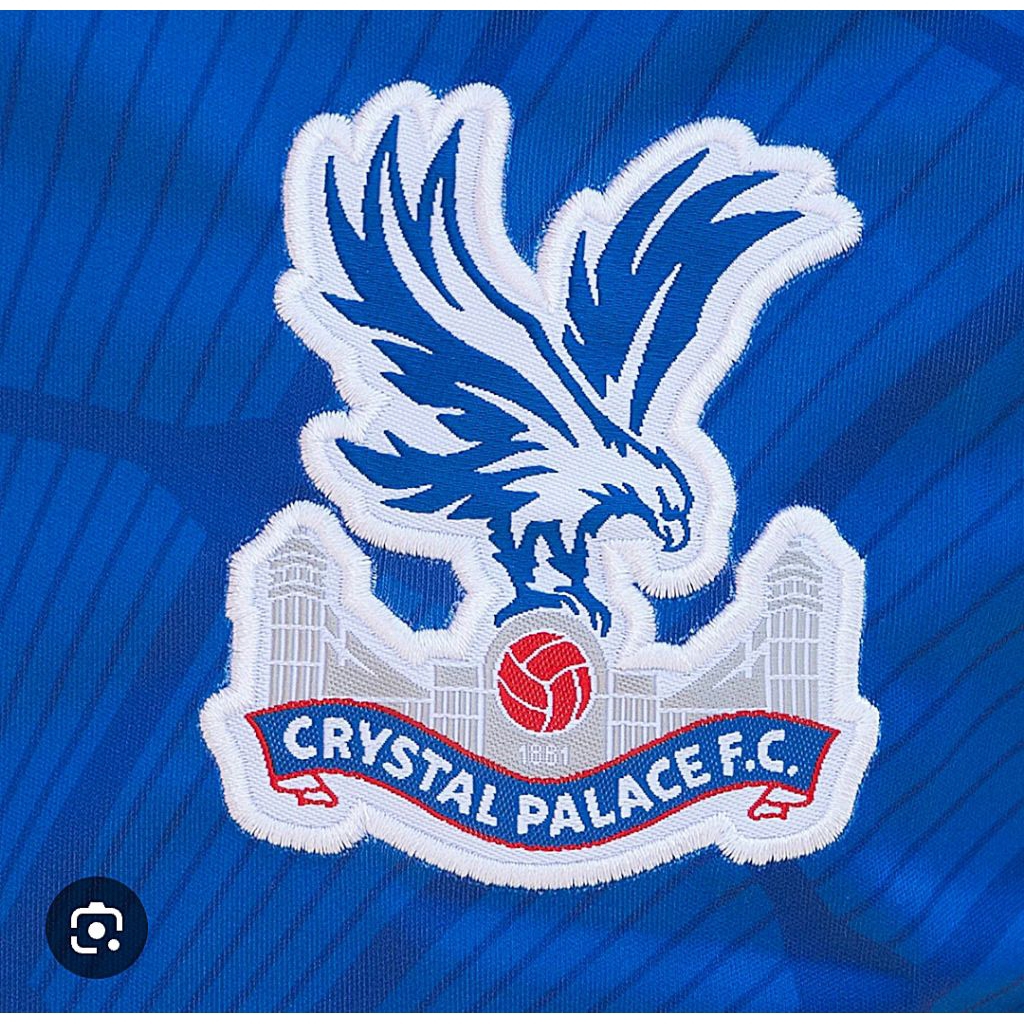 Bordir patch Logo Crystal palace FC / Emblem club Crystal palace FC Bagus dan Rapi