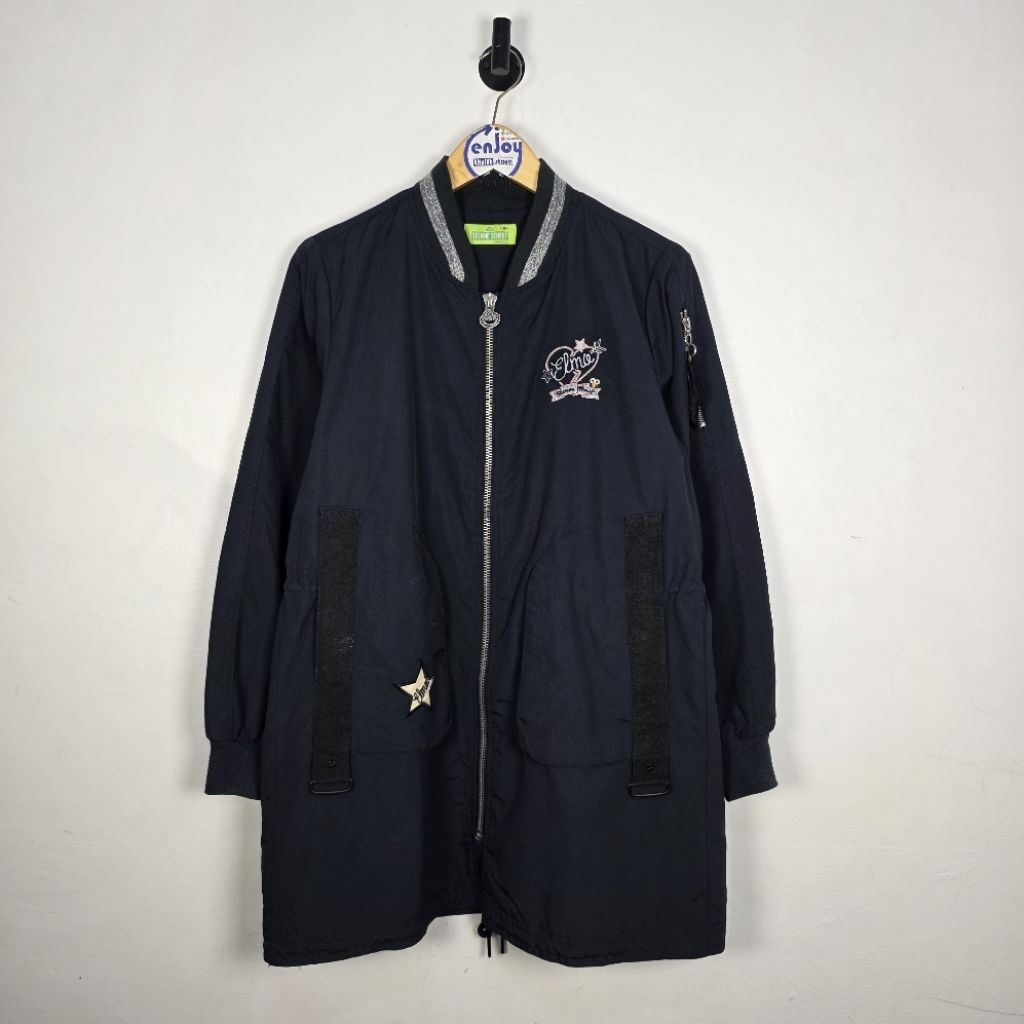 jacket parka SESAME STREET panjang parasut second preloved