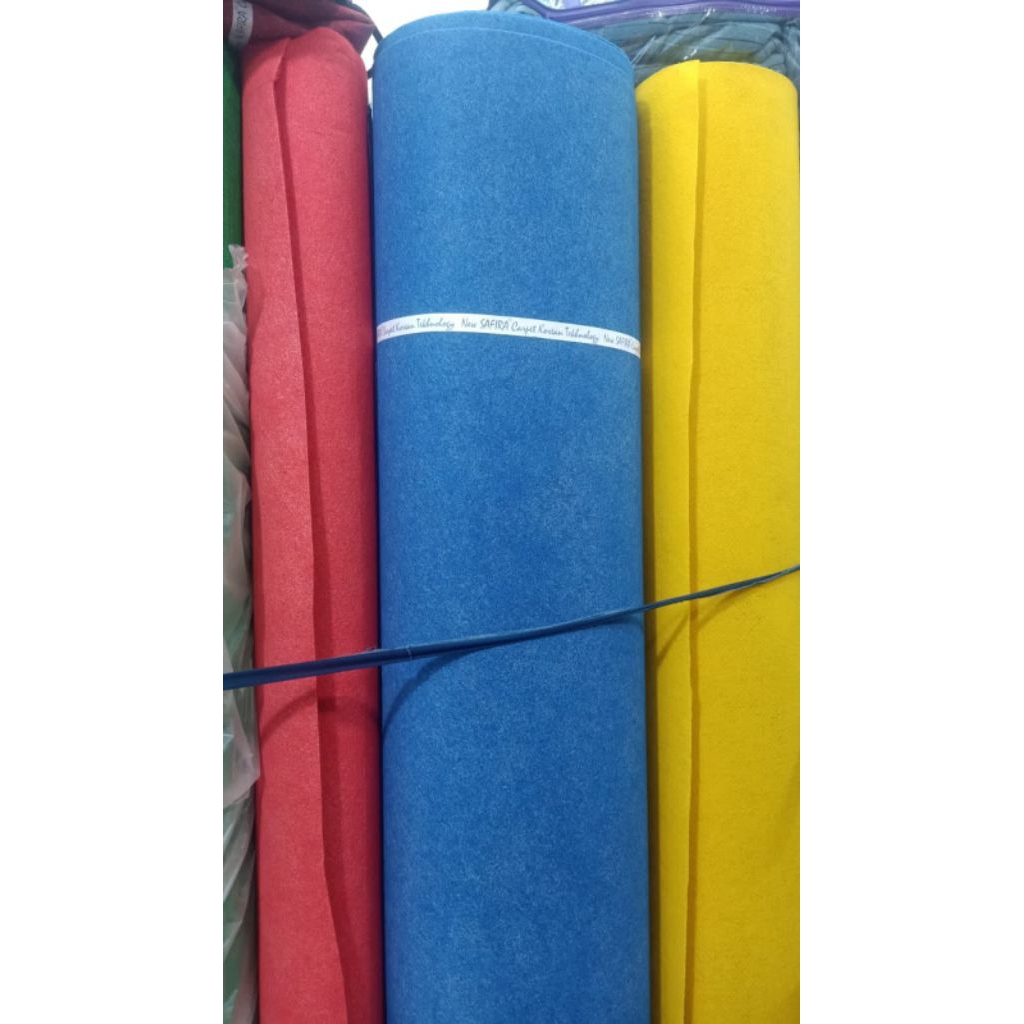 Karpet Bludru Buana Polos meteran Karpet Pameran