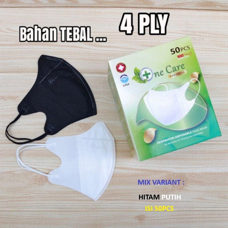Masker Duckbill NeCare 4ply masker dewasa NeCare Earloop premium 50pcs