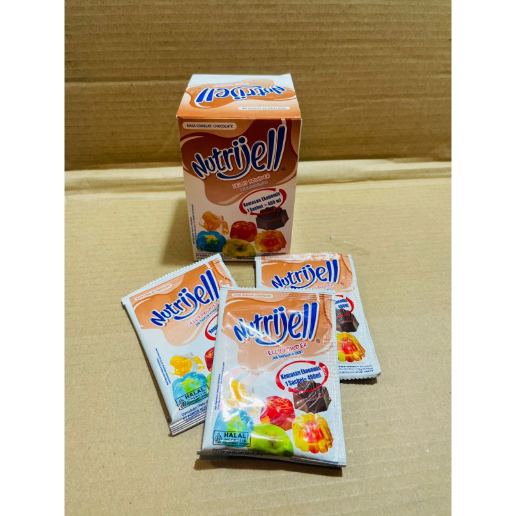 

Nutrijell Coklat Ekonomis 20gr/Jelly Rasa Coklat/Nutrijell Ekonomis Coklat/Nutrijell Coklat