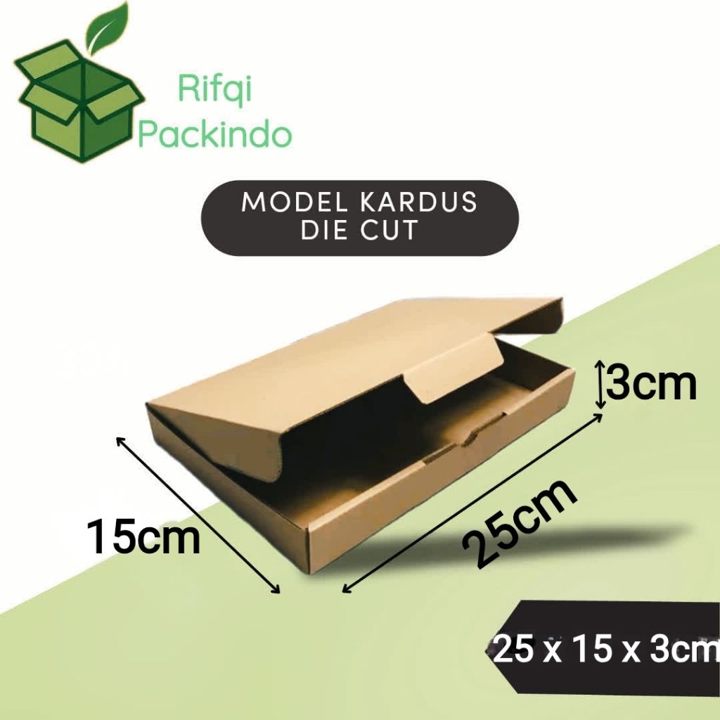 

Box Pizza Polos Ukuran 25x15x3cm / Kardus Pizza / Dus Pizza / Kotak Pizza / Die Cut / Karton