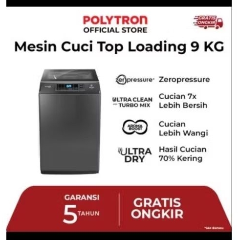 Mesin cuci Polytron new 1tabung 8kg